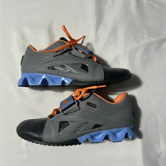 Reebok CrossFit U-Form Trainers Grey/Blue/Orange Size  6.5 - Picture 5 of 10
